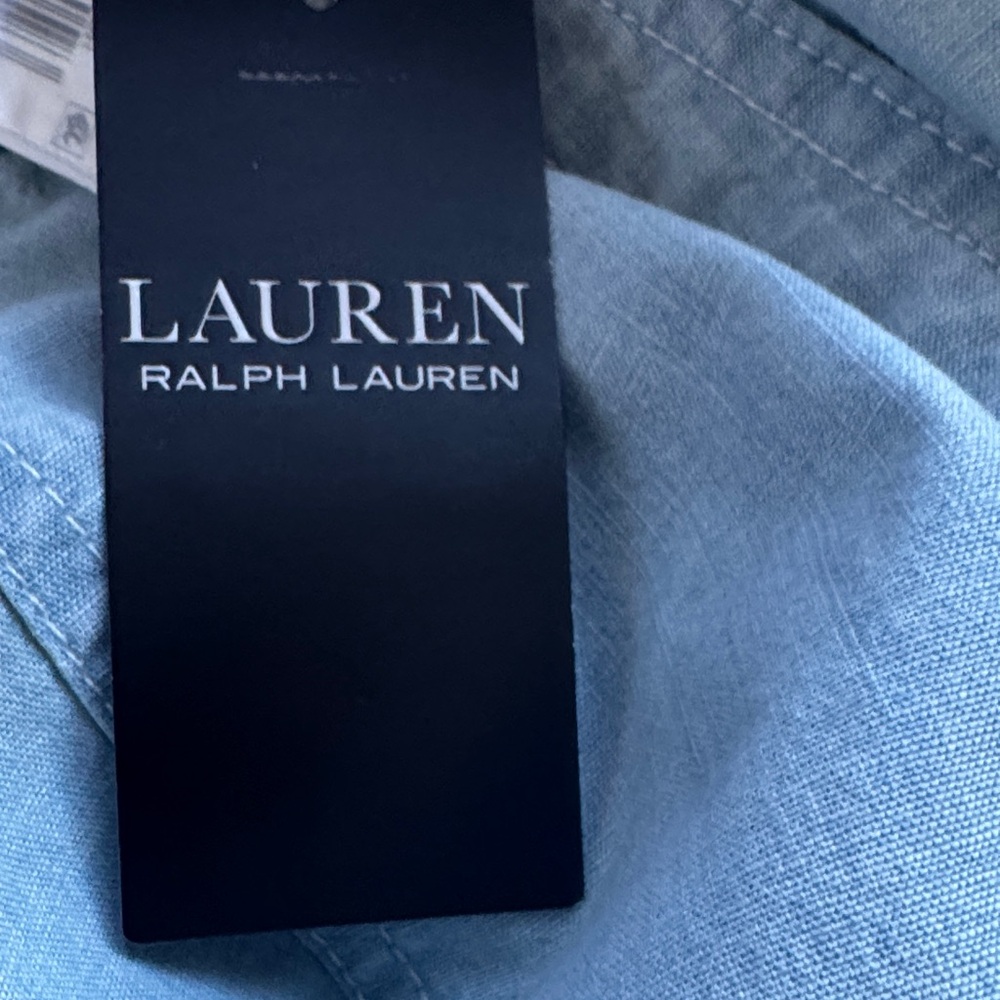 Ralph Lauren Sky Blue Wide Leg Pants - Picture 5 of 6